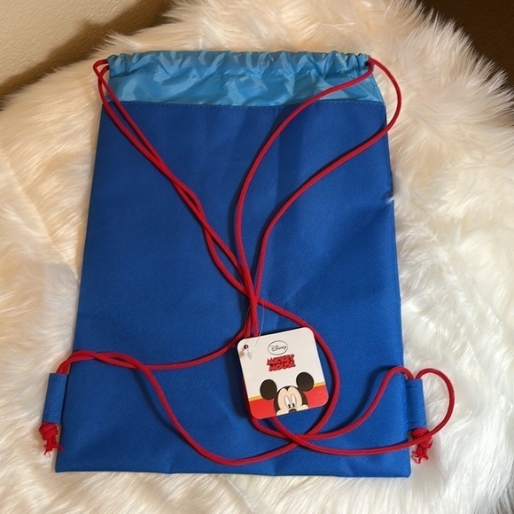 Mickey Mouse Drawstring Mini Backpack Bag Set - Picture 3 of 7
